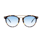 Unisex Leo Sunglasses // Blue Tortoise + 24k Gold