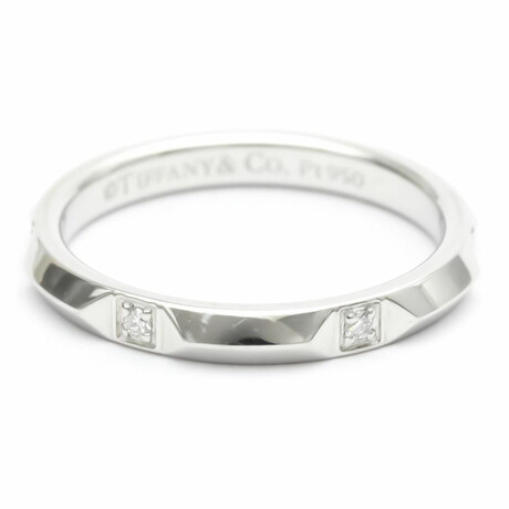 Tiffany & Co. // Platinum True Bund Diamond Ring // Ring Size: 6.5 // Pre-Owned