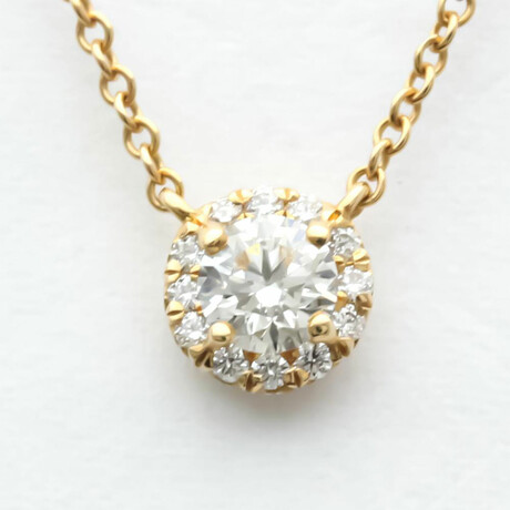 Tiffany & Co. // 18k Rose Gold Soleste Diamond Pendant Necklace // 16.14" // Store Display