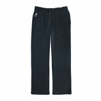 Women's Sueded Straight Leg Joggers // Black (S)