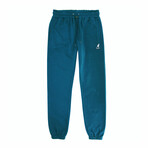 Embroidered Jogger // Teal (L)