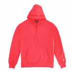 Embroidered Hoodie // Coral (L)