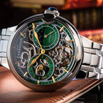 Thomas Earnshaw Barallier Dual Time Skeleton Automatic // ES-8242-66