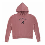 Women's Sueded Hoodie // Withered Rose (L)