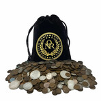 500 Assorted Vintage American Coins // Deluxe Collector's Pouch
