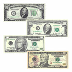 Evolution of the $10 Bill // Set of 4 // 1934-Present // Lightly Circulated