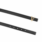 Rick Versace Belts // Black + Gold