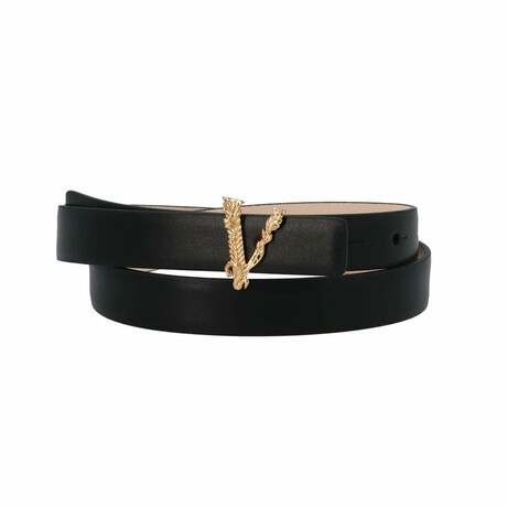 Rick Versace Belts // Black + Gold