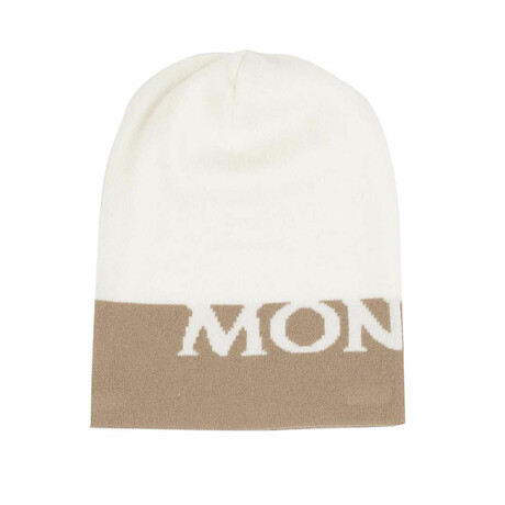 Moncler Beannie Hats // White + Beige