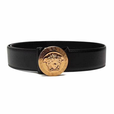 Frank Versace Belts // Black + Gold