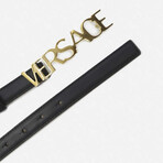 Ian Versace Belts // Black + Gold