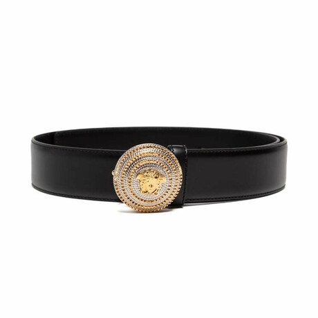 Versace Belts // Black + Gold