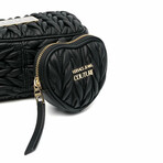 Versace Jeans Crossbody Bag Couture Women Polyurethane // Black + Gold