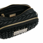 Versace Jeans Crossbody Bag Couture Women Polyurethane // Black + Gold