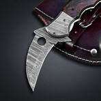 Damascus Karambit Folding Knife // 2013