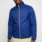 Lead Reversible Sherpa Jacket // Burgundy + Deep Sea (S)