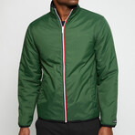 Lead Reversible Sherpa Jacket // Charcoal + Mountain Green (S)