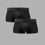 ALPHX Everyday Comfort // ATHLTC Trunk // 2 Pack // Midnight Black (Medium)