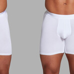 ALPHX Everyday Comfort // ATHLTC Boxer Brief // 2 Pack // Frost White (Medium)