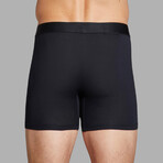 ALPHX Everyday Comfort // MDRN Boxer Brief // 2 Pack // Midnight Black (Small)