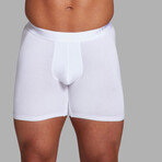 ALPHX Everyday Comfort // ATHLTC Boxer Brief // 2 Pack // Glacier Blue + Frost White (Medium)