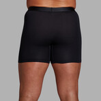 ALPHX Everyday Comfort // ATHLTC Boxer Brief // 2 Pack // Midnight Black (Medium)