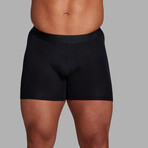 ALPHX Everyday Comfort // ATHLTC Boxer Brief // 2 Pack // Midnight Black (Medium)