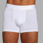 ALPHX Everyday Comfort // MDRN Boxer Brief // 2 Pack // Frost White (Small)