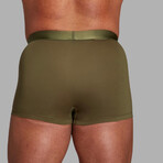 ALPHX Everyday Comfort // ATHLTC Trunk // 2 Pack // Moss Green + Midnight Black (Medium)