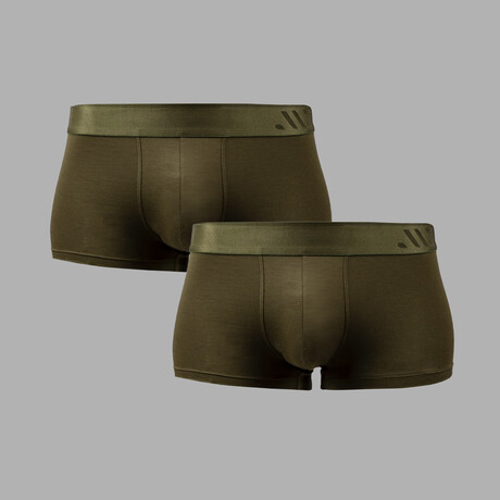 ALPHX Everyday Comfort // ATHLTC Trunk // 2 Pack // Moss Green (Medium)