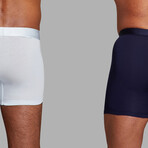 ALPHX Everyday Comfort // ATHLTC Boxer Brief // Maritime Navy + Glacier Blue (Medium)