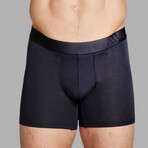 ALPHX Everyday Comfort // MDRN Boxer Brief // 2 Pack // Midnight Black (Small)