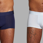 ALPHX Everyday Comfort // MDRN Trunk // 2 Pack Maritime Navy + Glacier Blue (Small)