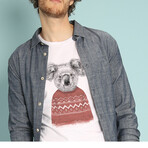 Winter Koala T-Shirt // White (Small)