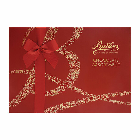 Assorted Holiday Chocolates Red Gift Box // 17 Pieces