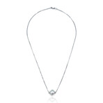 Eterea // 18K White Gold Pearl Pendant Necklace // 17" // Pre-Owned