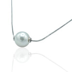 Eterea // 18K White Gold Pearl Pendant Necklace // 17" // Pre-Owned