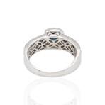 Estate // 18K White Gold Diamond & Sapphire Ring // Ring Size: 6.5 // Pre-Owned