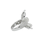 Estate // 18K White Gold Diamond Flower Ring // Ring Size: 6.75 // Pre-Owned