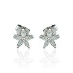 18K White Gold Diamond Stud Earrings // Pre-Owned
