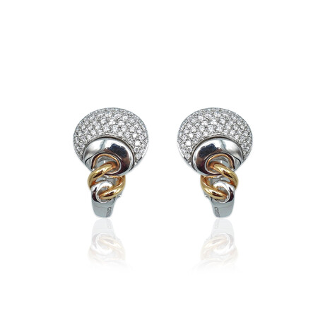 Chimento // 18K Rose Gold Diamond Earrings // Pre-Owned