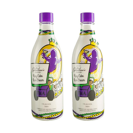 King Cake Rum Cream Liqueur // Set of 2 // 750 ml Each