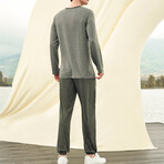 Cole Long Sleeve + Trouser Lounge Set // Olive (S)