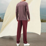 Graham Long Sleeve + Trouser Lounge Set // Red (S)
