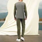 Dominic Long Sleeve + Trouser Lounge Set // Green (S)