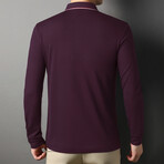 Otto Long Sleeve Polo // Bordo (S)