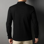 Warner Long Sleeve Polo // Black (XL)