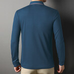 Otto Long Sleeve Polo // Blue Lake (L)