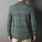 Robert Blocked Striped Polo // Green (M)