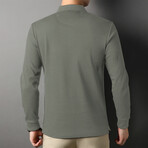 Warner Long Sleeve Polo // Army Green (XL)